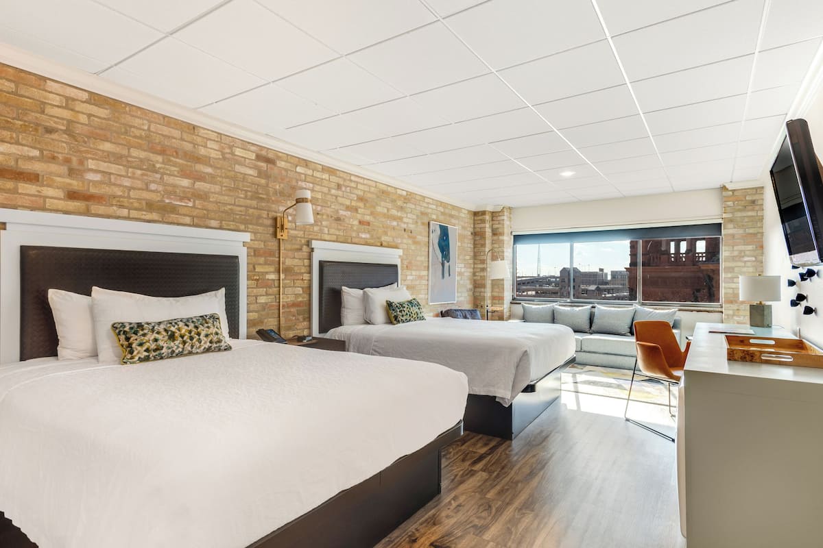 Junior Suite Double Queen | 1 bedroom, premium bedding, in-room safe, blackout drapes