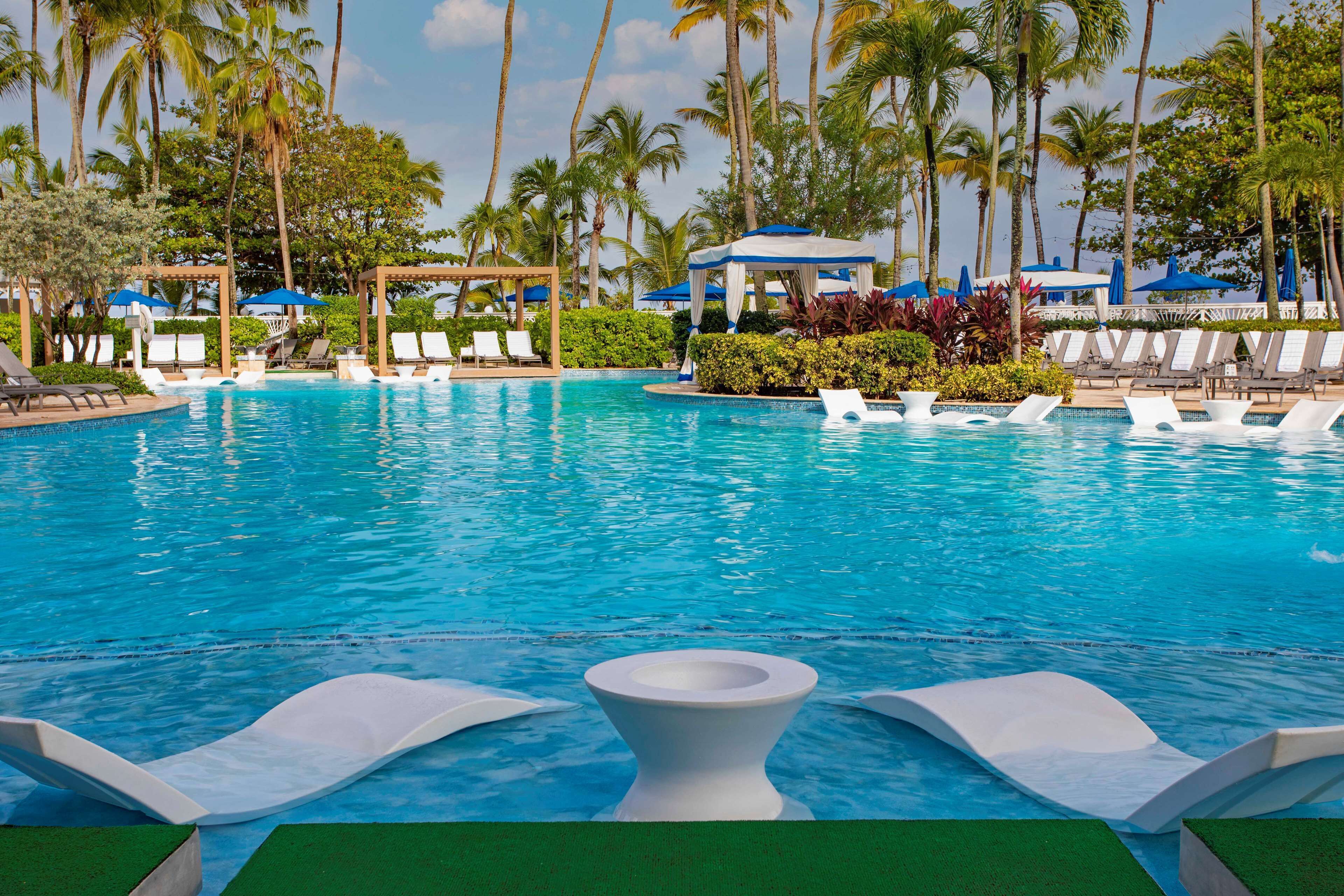 outdoor pool, pool cabanas (surcharge), pool umbrellas