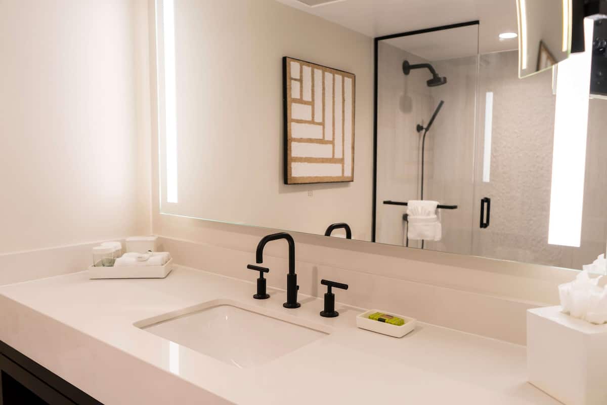 free toiletries, hair dryer, bathrobes, slippers