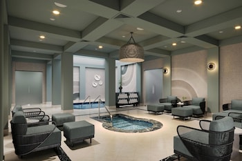 Couples treatment rooms, sauna, hot tub, steam room, body treatments at The Ritz-Carlton Dallas, Las Colinas