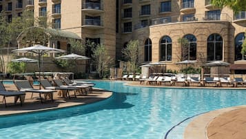 Indoor pool, outdoor pool, cabanas (surcharge), pool umbrellas