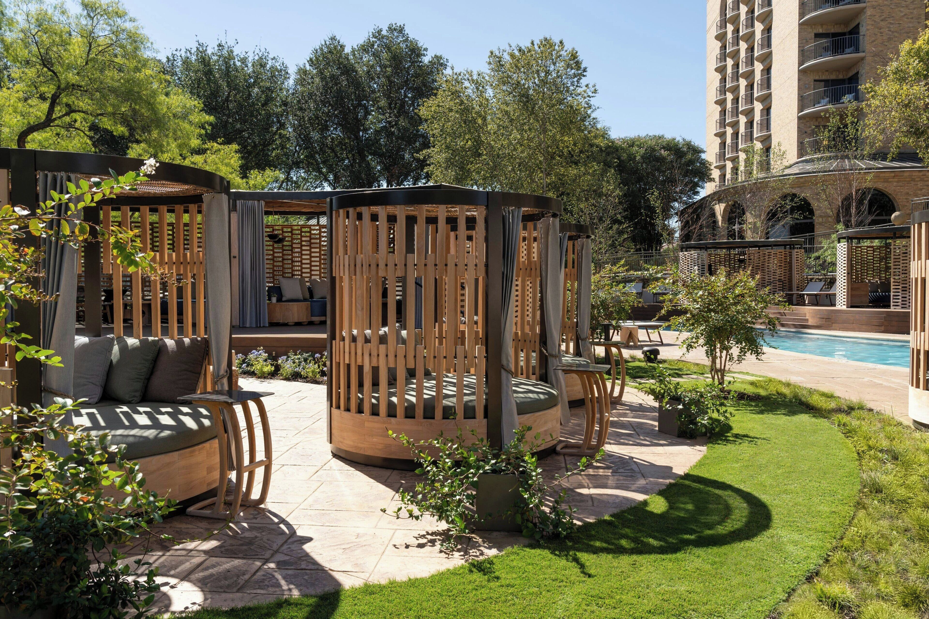 Indoor pool, outdoor pool, cabanas (surcharge), pool umbrellas