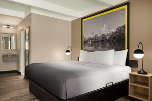 ห้องพัก, เตียงคิงไซส์ 1 เตียง, ปลอดบุหรี่ | โต๊ะทำงาน, Wi-Fi ฟรี, ผ้าปูที่นอน