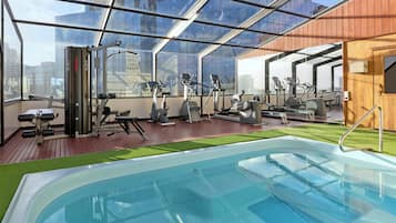 Indoor pool, outdoor pool