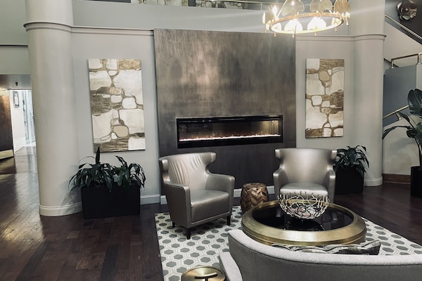 Sittområde i lobbyn