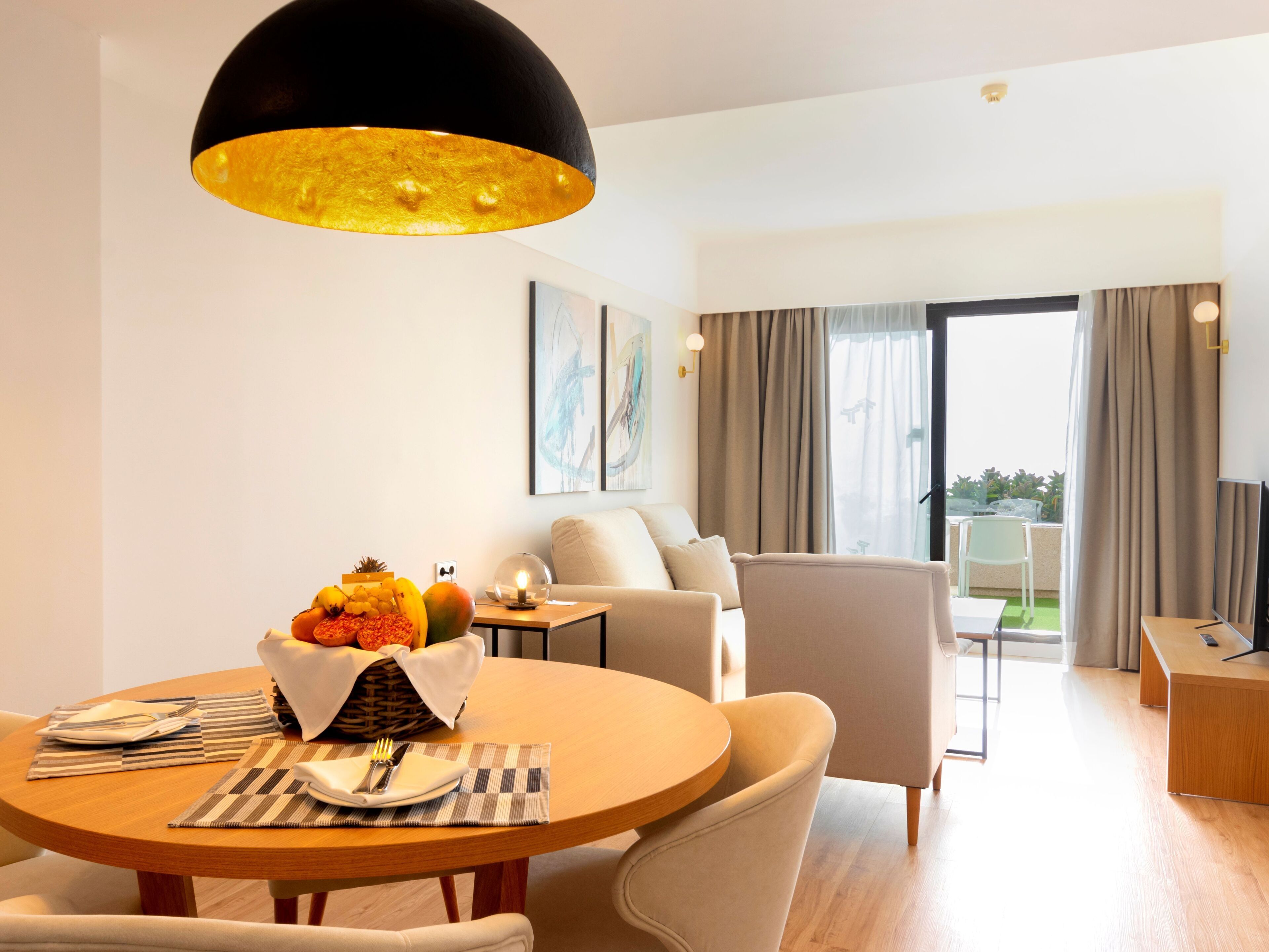 club suite | laptop workspace, blackout curtains, travel cot, bed sheets