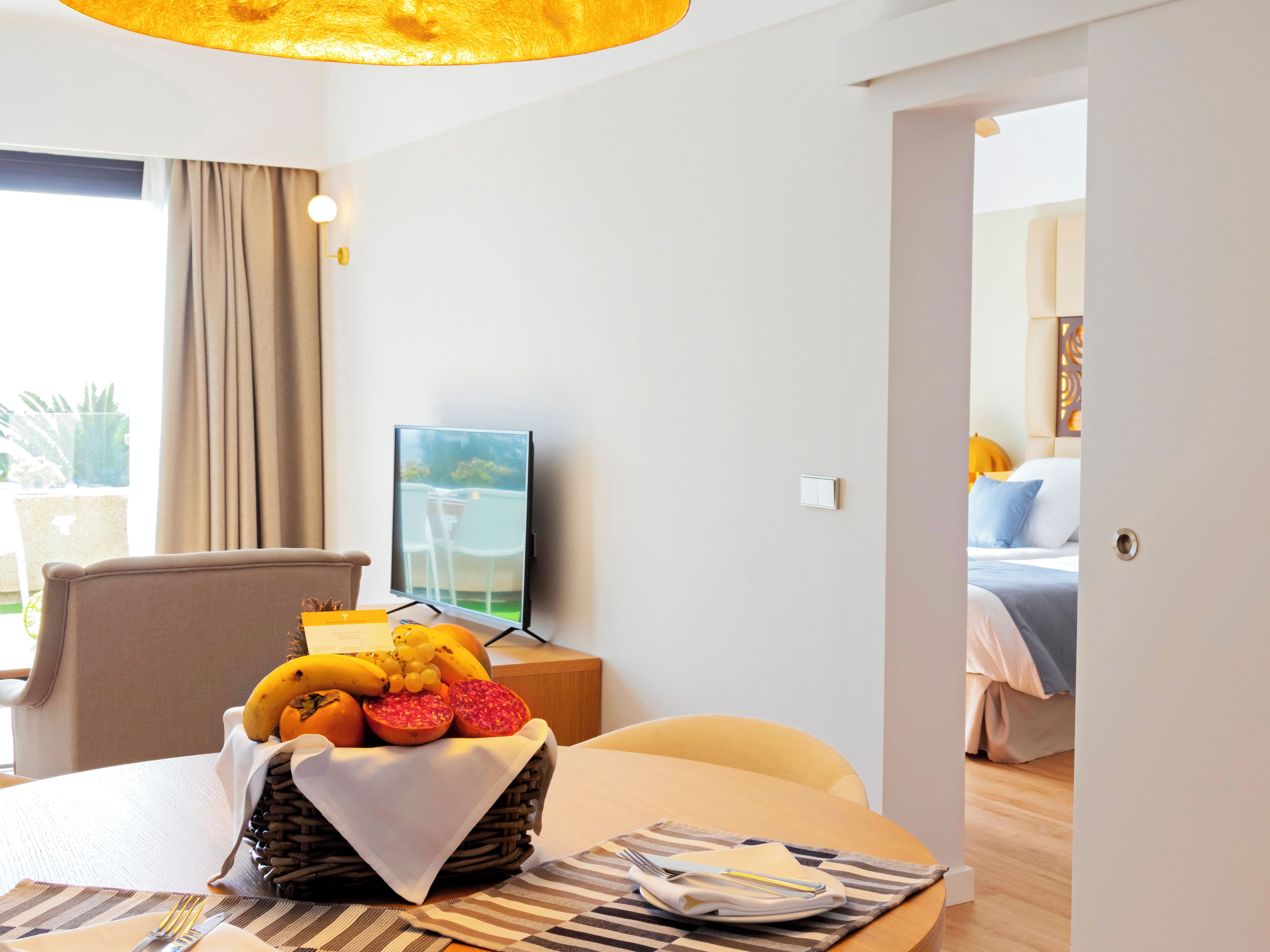 club suite | laptop workspace, blackout curtains, travel cot, bed sheets