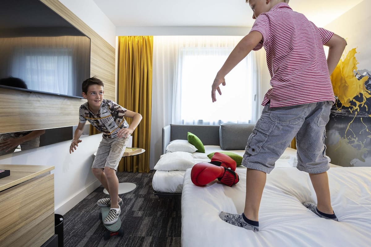 Family Room, Multiple Beds | 1 bedroom, premium bedding, minibar, in-room safe