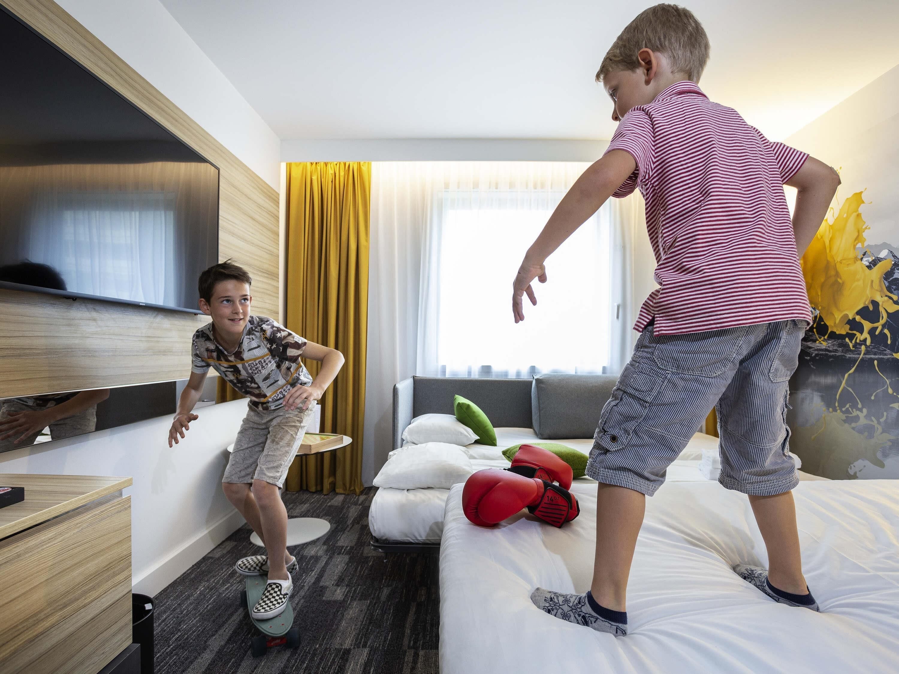 Family Room, Multiple Beds | 1 bedroom, premium bedding, minibar, in-room safe