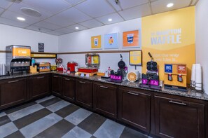 Free daily buffet breakfast 