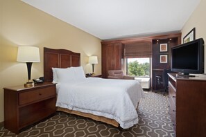 King | 高級寢具、書桌、筆電工作空間、遮光布/窗簾