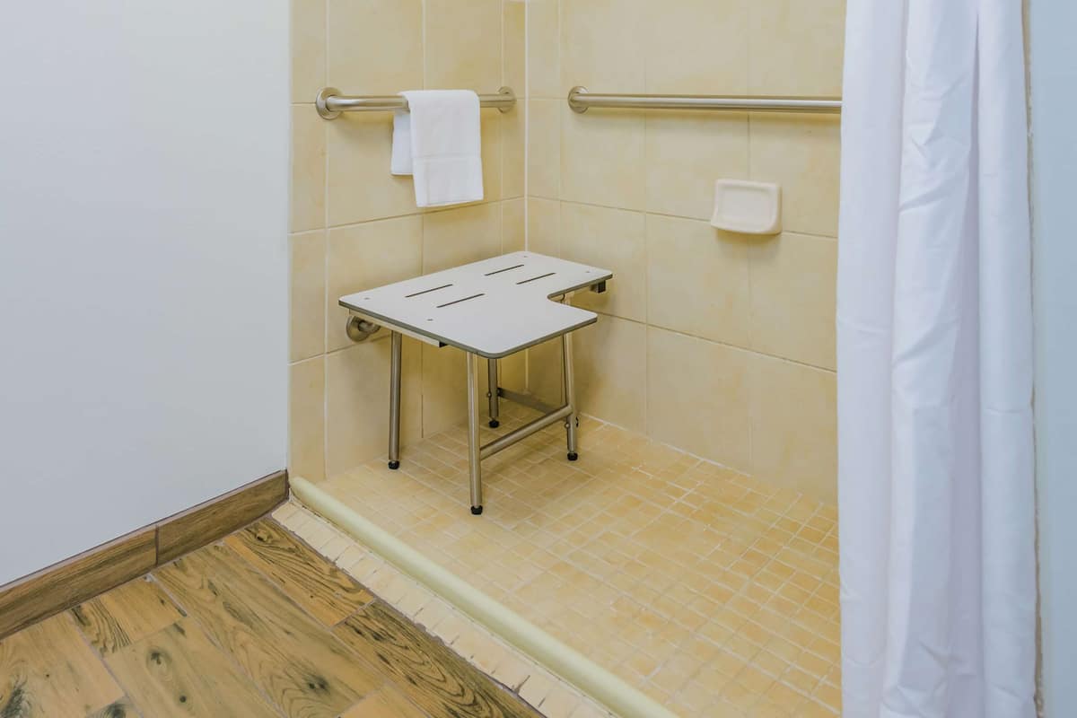 room, 1 double bed, accessible, non smoking | bathroom shower