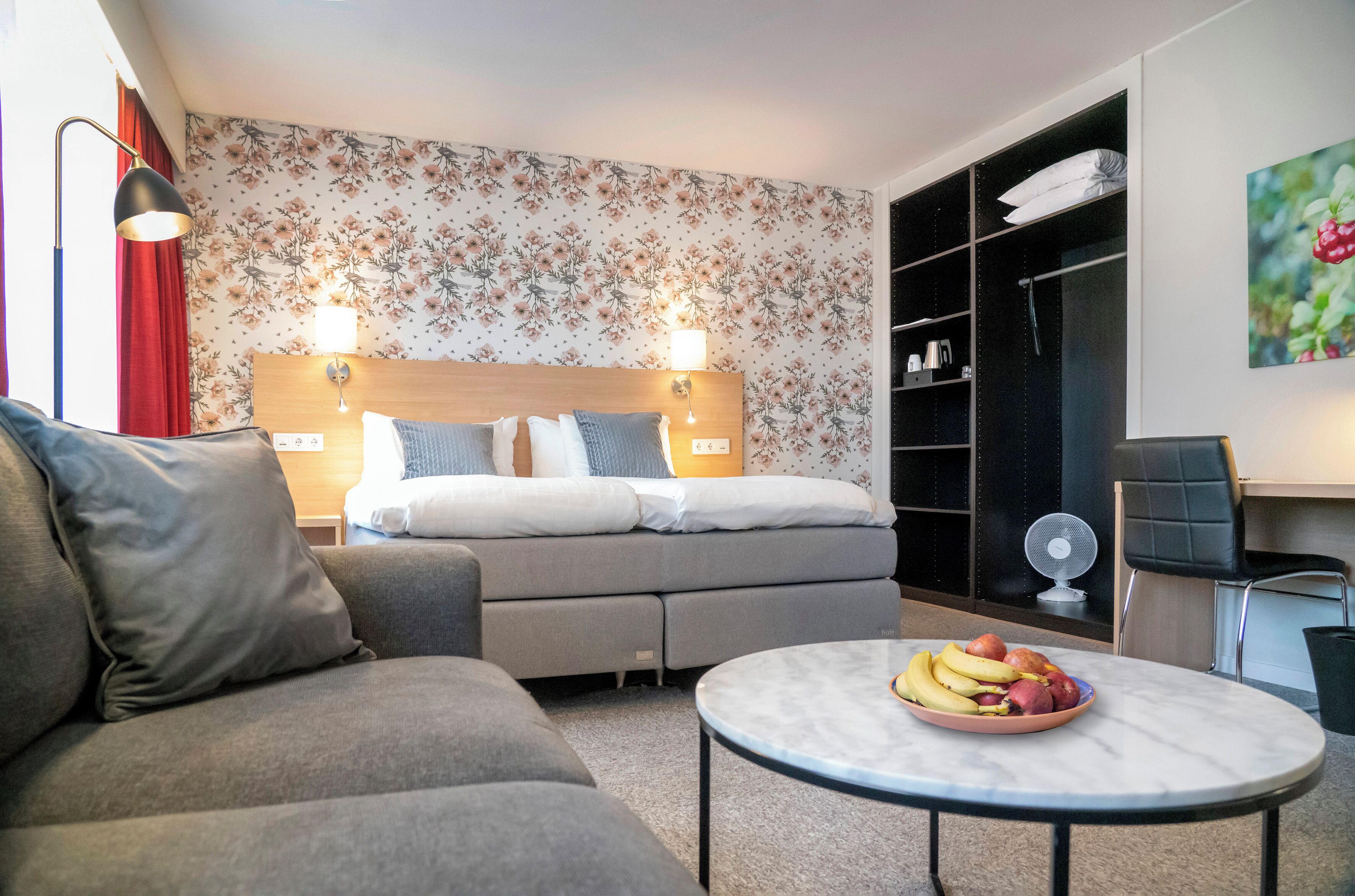 deluxe double room, 1 king bed with sofa bed (including a light evening meal) | 1 bedroom, desk, laptop workspace, blackout curtains