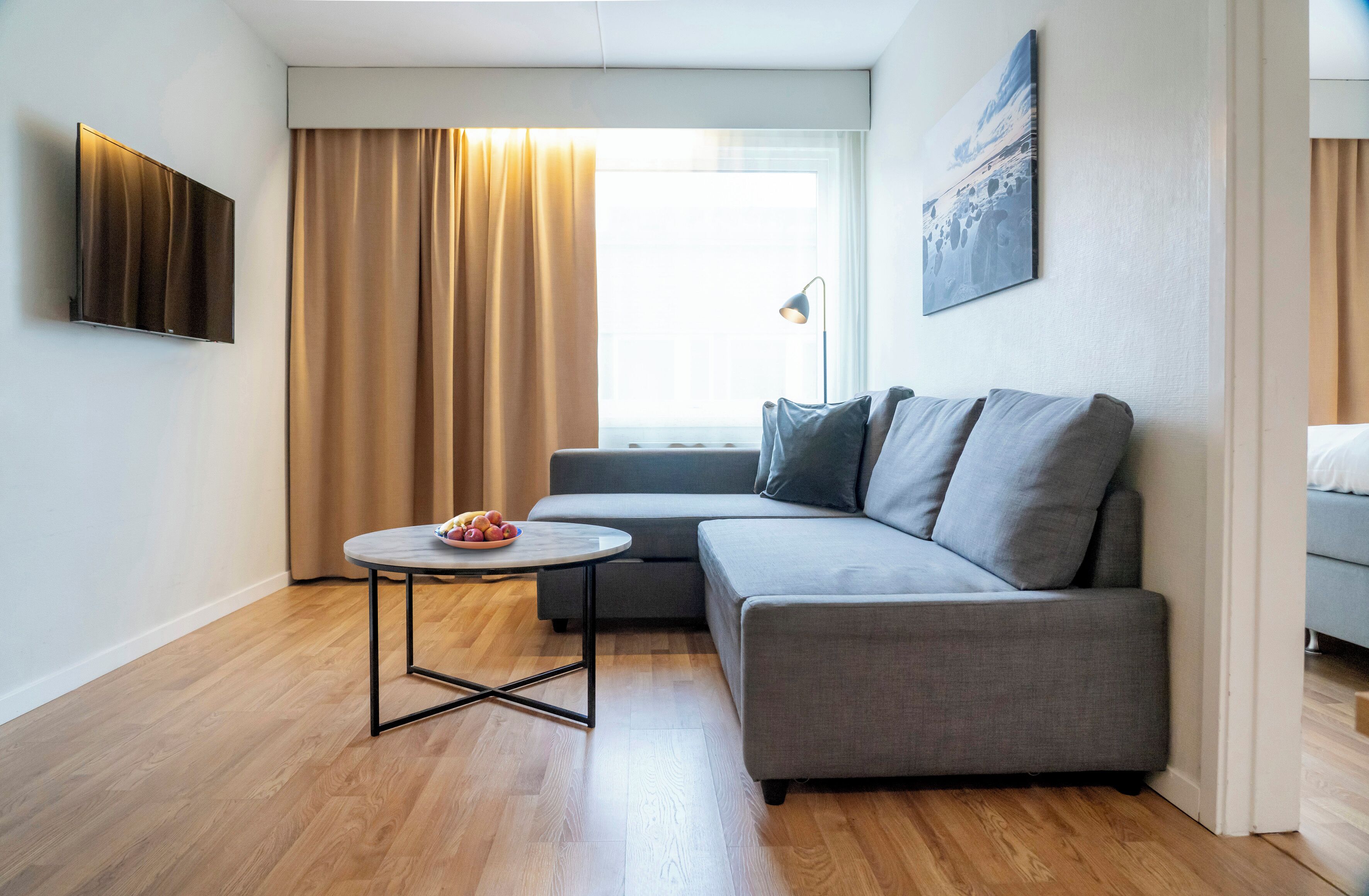 Family Room, 1 King Bed with Sofa bed (Including a light evening meal) | Desk, laptop workspace, blackout drapes, soundproofing