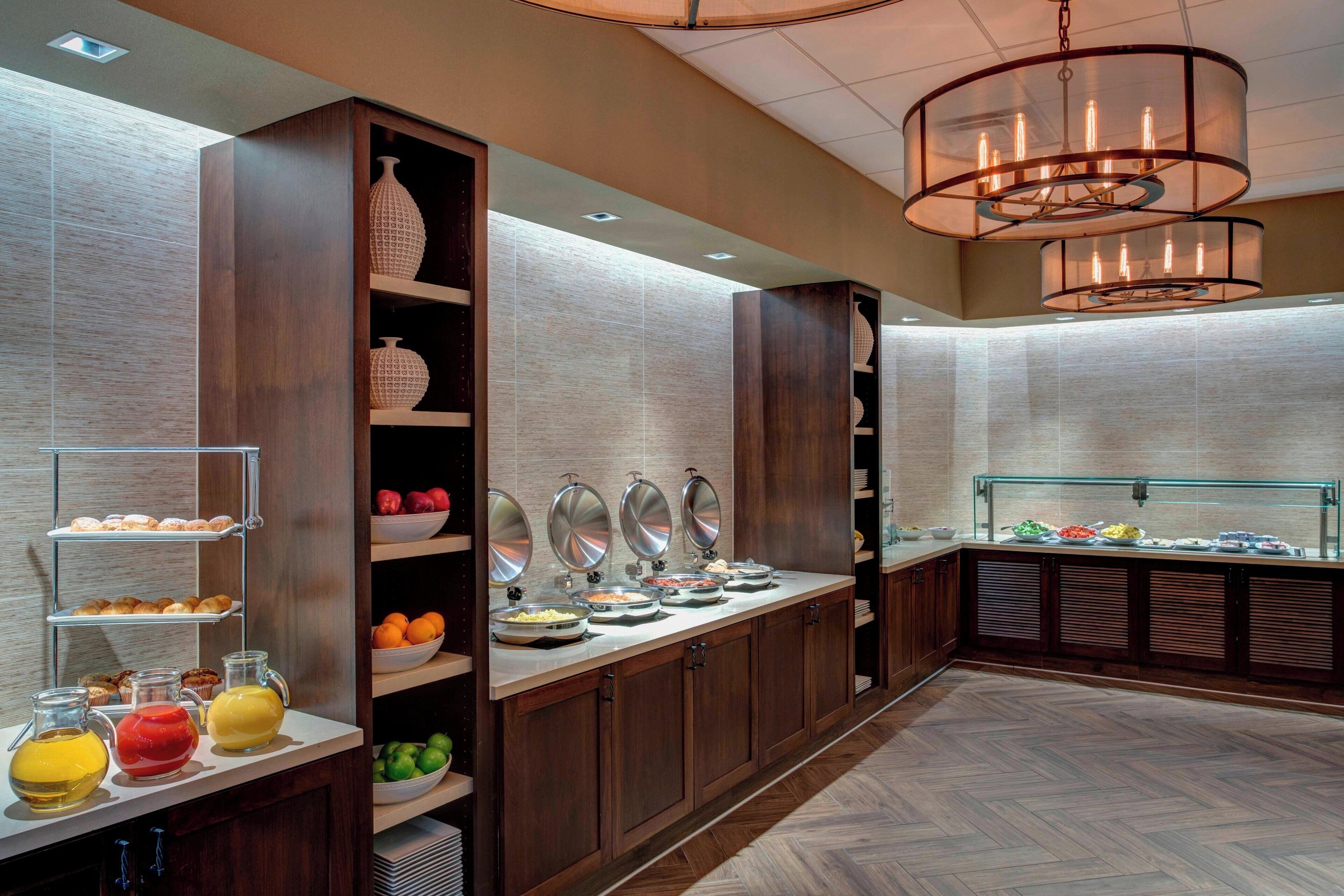 daily buffet breakfast for a fee