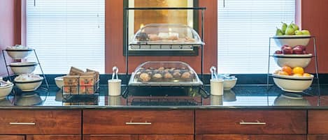 Free daily buffet breakfast