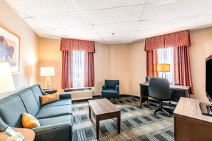 Standard Room, Multiple Beds, Non Smoking (2 Queen, 1 Person Sofa Bed) | In-room safe, desk, laptop workspace, iron/ironing board
