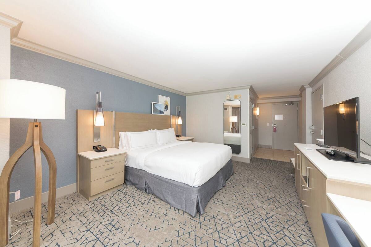 Premium bedding, down comforters, in-room safe, desk