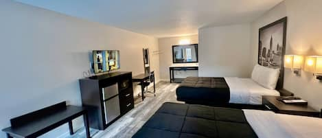 Deluxe Room, 2 Queen Beds, Non Smoking | Premium bedding, down comforters, pillowtop beds, desk