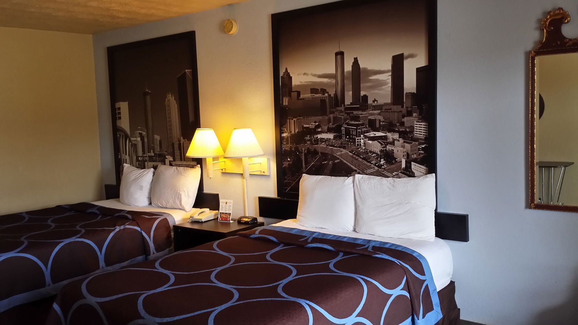 Premium bedding, down comforters, pillowtop beds, desk