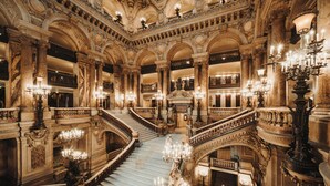 An ornate interior with a grand staircase, multiple balconies, and elaborate chandeliers. - InterContinental Paris le Grand by IHG (Paris)