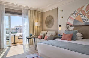 Premium bedding, down comforters, memory foam beds, minibar