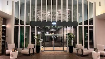 Siddeområde i lobbyen