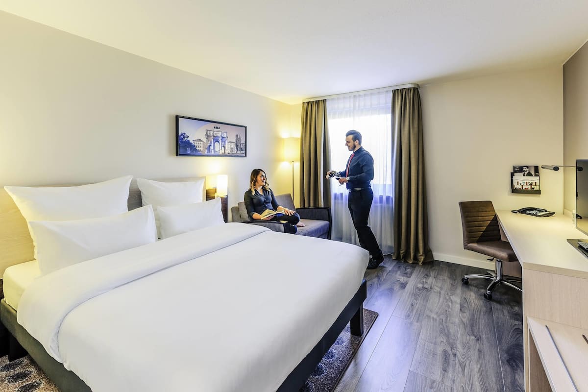 In-room safe, desk, blackout curtains, soundproofing