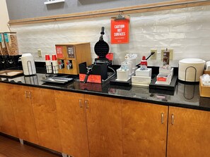 Free daily buffet breakfast