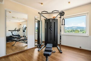 Opciones de fitness en la habitación