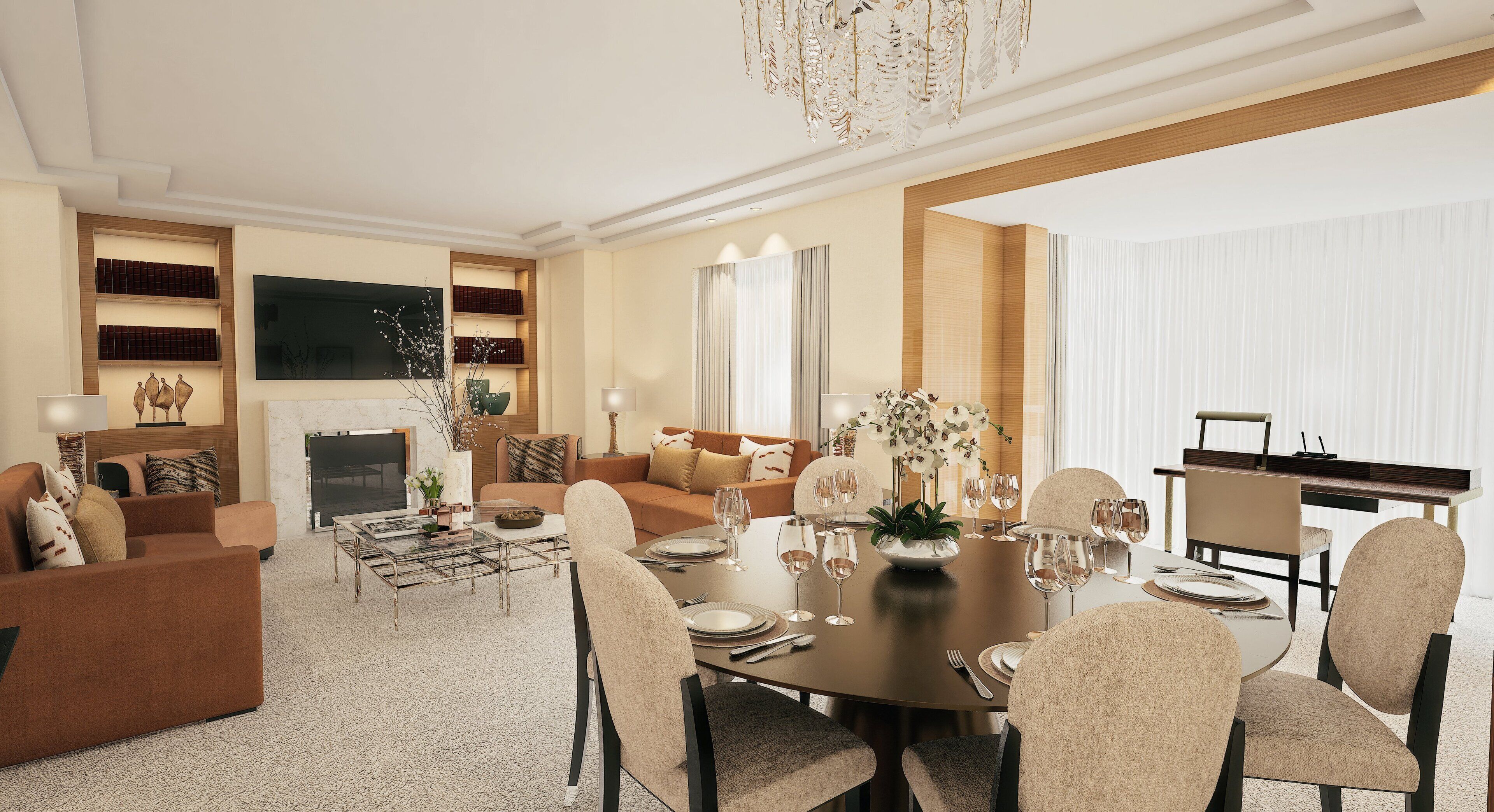 Suite (Park) | Premium bedding, minibar, in-room safe, desk