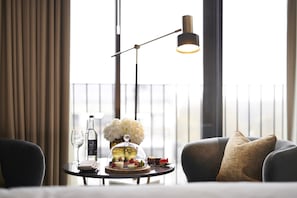 Premium bedding, minibar, in-room safe, desk