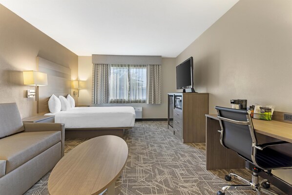 Habitación estándar, 1 cama Queen size, para no fumadores (2nd Floor;with Sofabed) | Caja de seguridad en la habitación y escritorio 