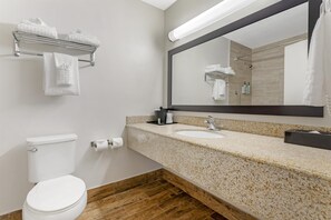 Standard Room, 1 Queen Bed, Non Smoking (2nd Floor;with Sofabed) | Bathroom | Free toiletries, hair dryer, towels, soap