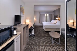 In-room safe, desk, laptop workspace, iron/ironing board