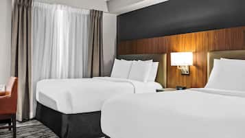Ropa de cama hipoalergénica, escritorio y cortinas blackout