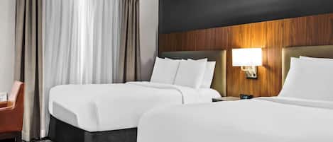 Ropa de cama hipoalergénica, escritorio y cortinas blackout