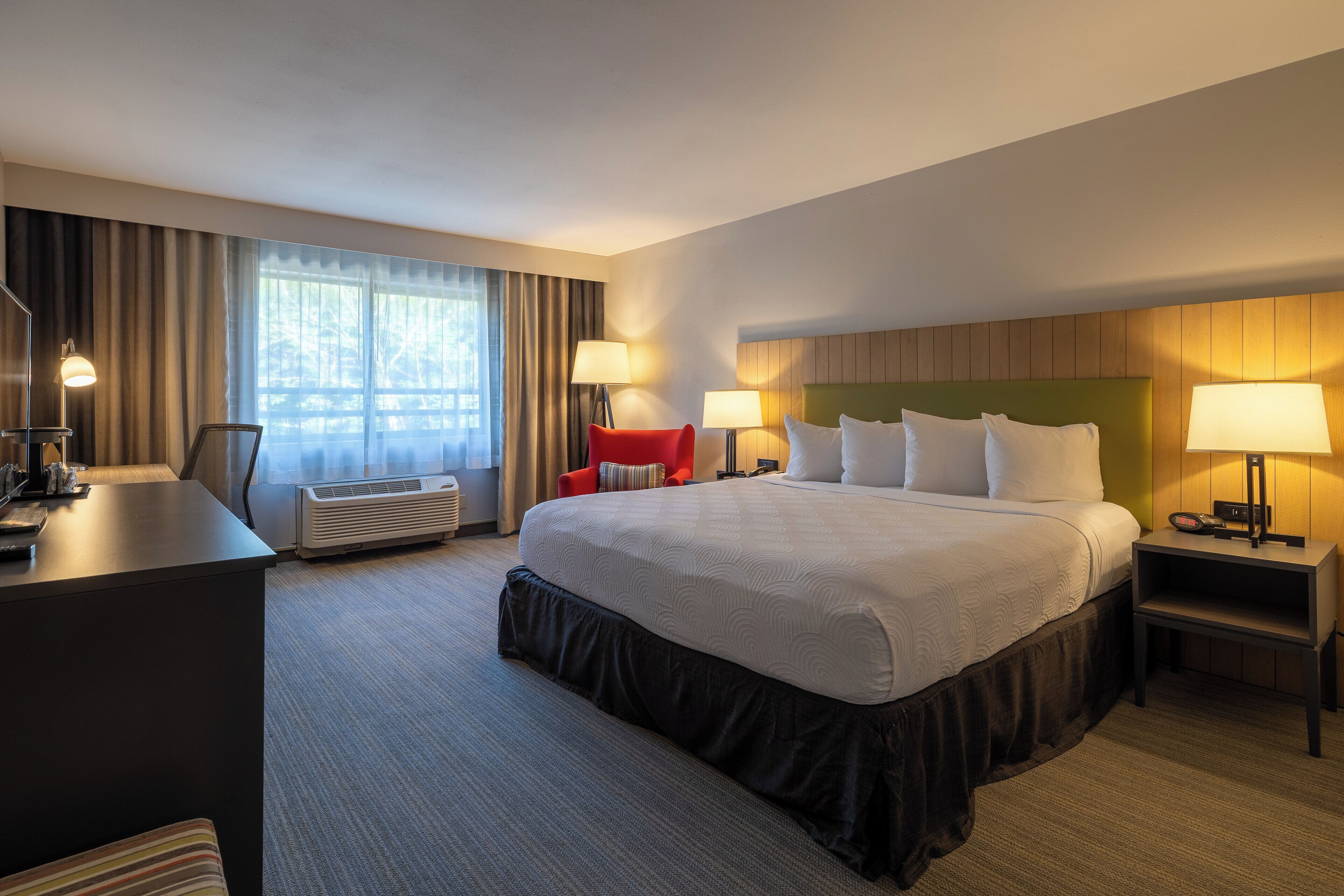 In-room safe, desk, laptop workspace, blackout drapes