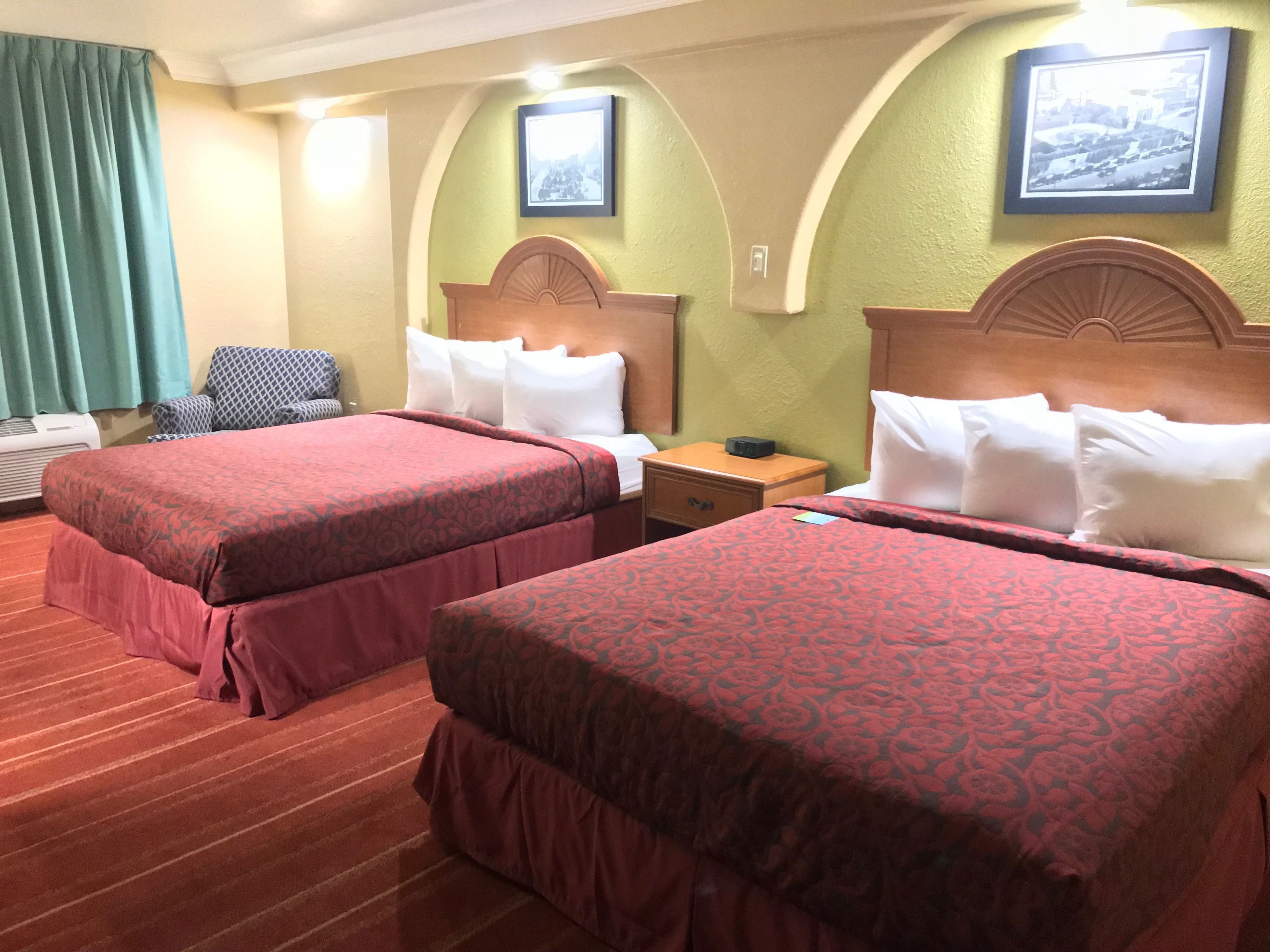 standard room, 2 queen beds | desk, iron/ironing board, free cots/infant beds, free wifi