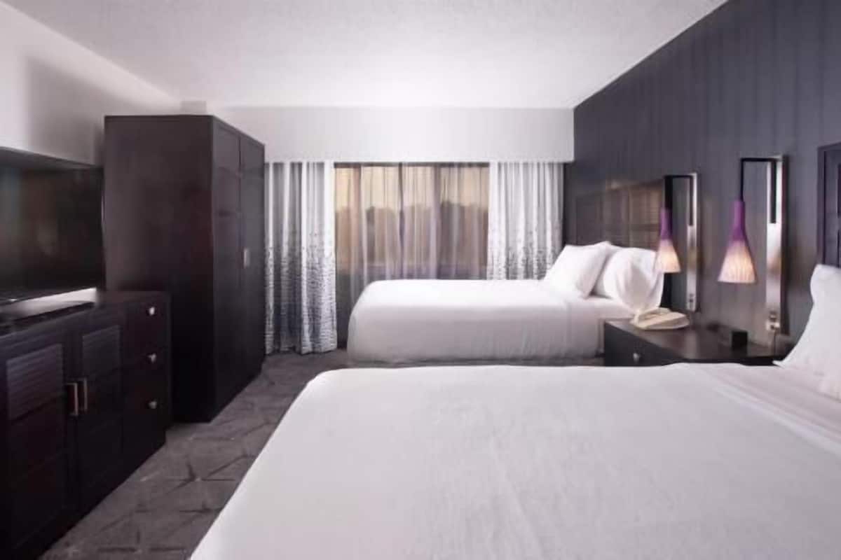 In-room safe, blackout drapes, soundproofing, free cribs/infant beds