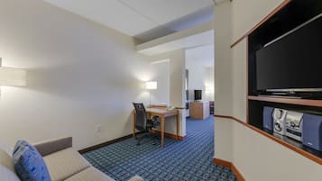 Suite, 2 grands lits, non-fumeurs | Couette en duvet d'oie, bureau, rideaux occultants