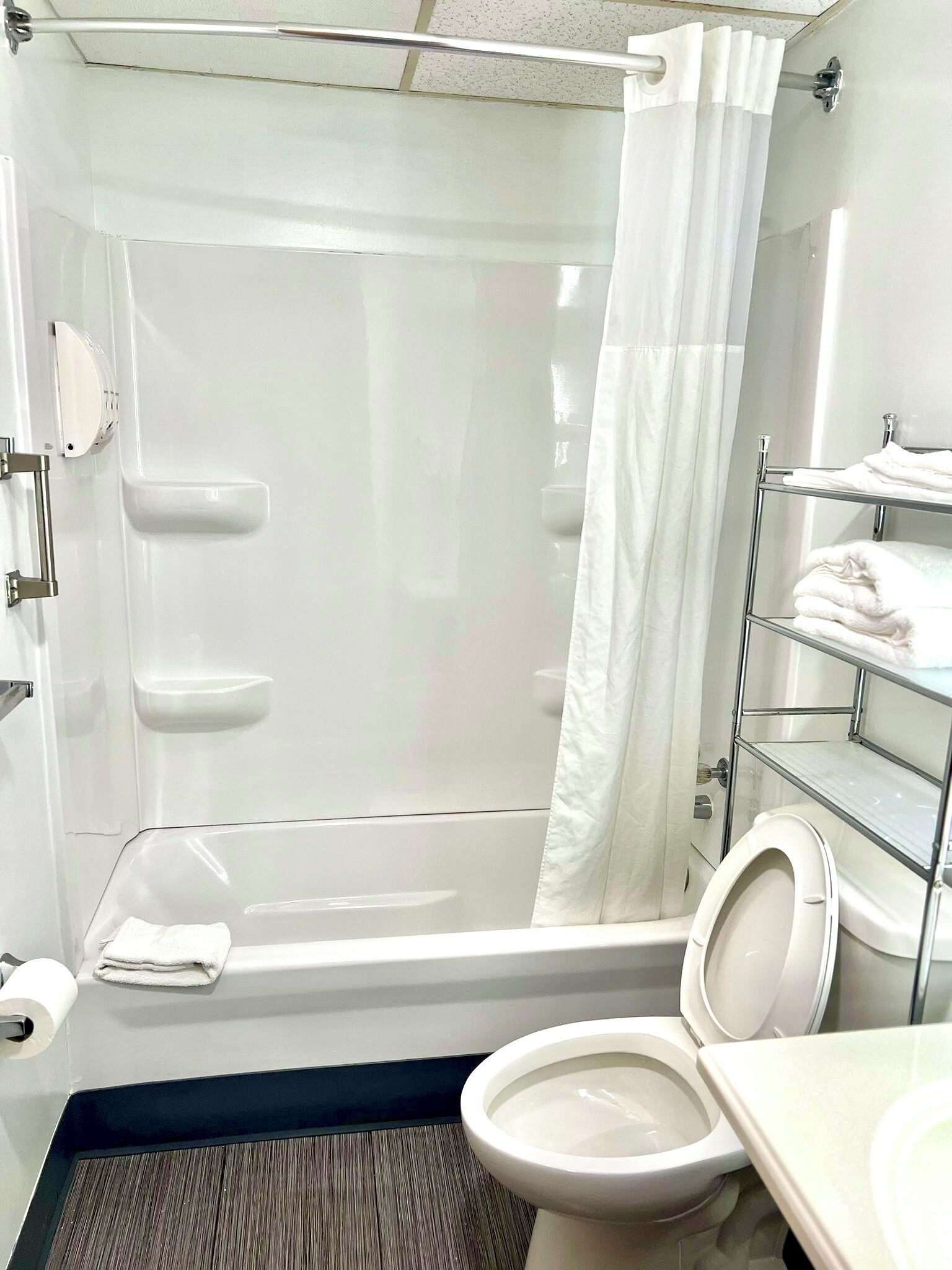 room, 1 king bed, non smoking | bathroom | combined shower/bathtub, free toiletries, hair dryer, towels