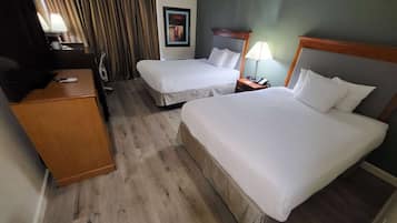 In-room safe, desk, laptop workspace, blackout drapes