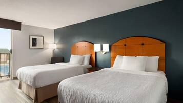 Standard Room, 2 Double Beds, Non Smoking | Desk, iron/ironing board, free cots/infant beds, rollaway beds