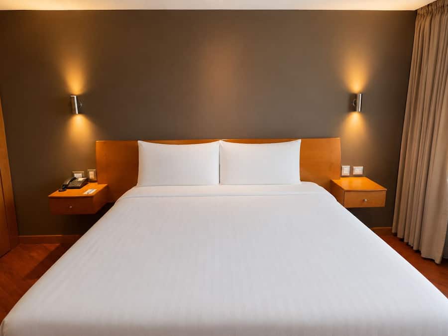 Premium bedding, down duvets, memory-foam beds, minibar