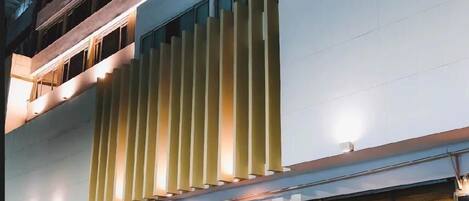 Façana frontal de l'allotjament