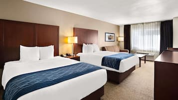 Suite, Multiple Beds | Pillow-top beds, desk, blackout curtains, iron/ironing board