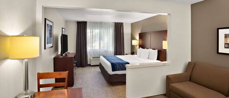 Suite, 1 King-Bett und Schlafsofa