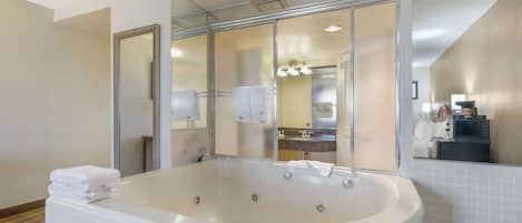 Suite Room with 1 King Bed - Non-Smoking | Desk, blackout drapes, iron/ironing board, free WiFi