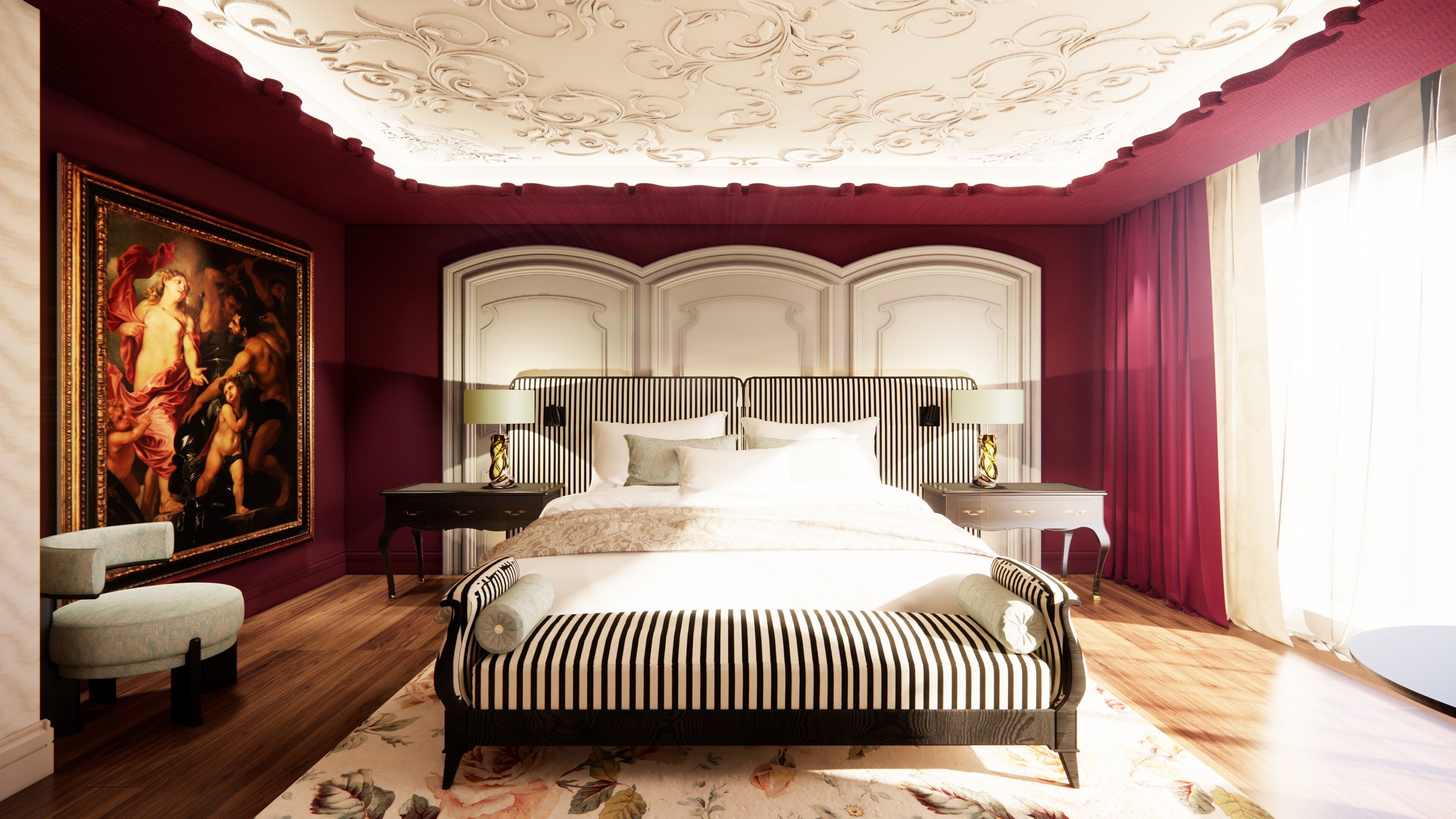 1 bedroom, egyptian cotton sheets, premium bedding, minibar